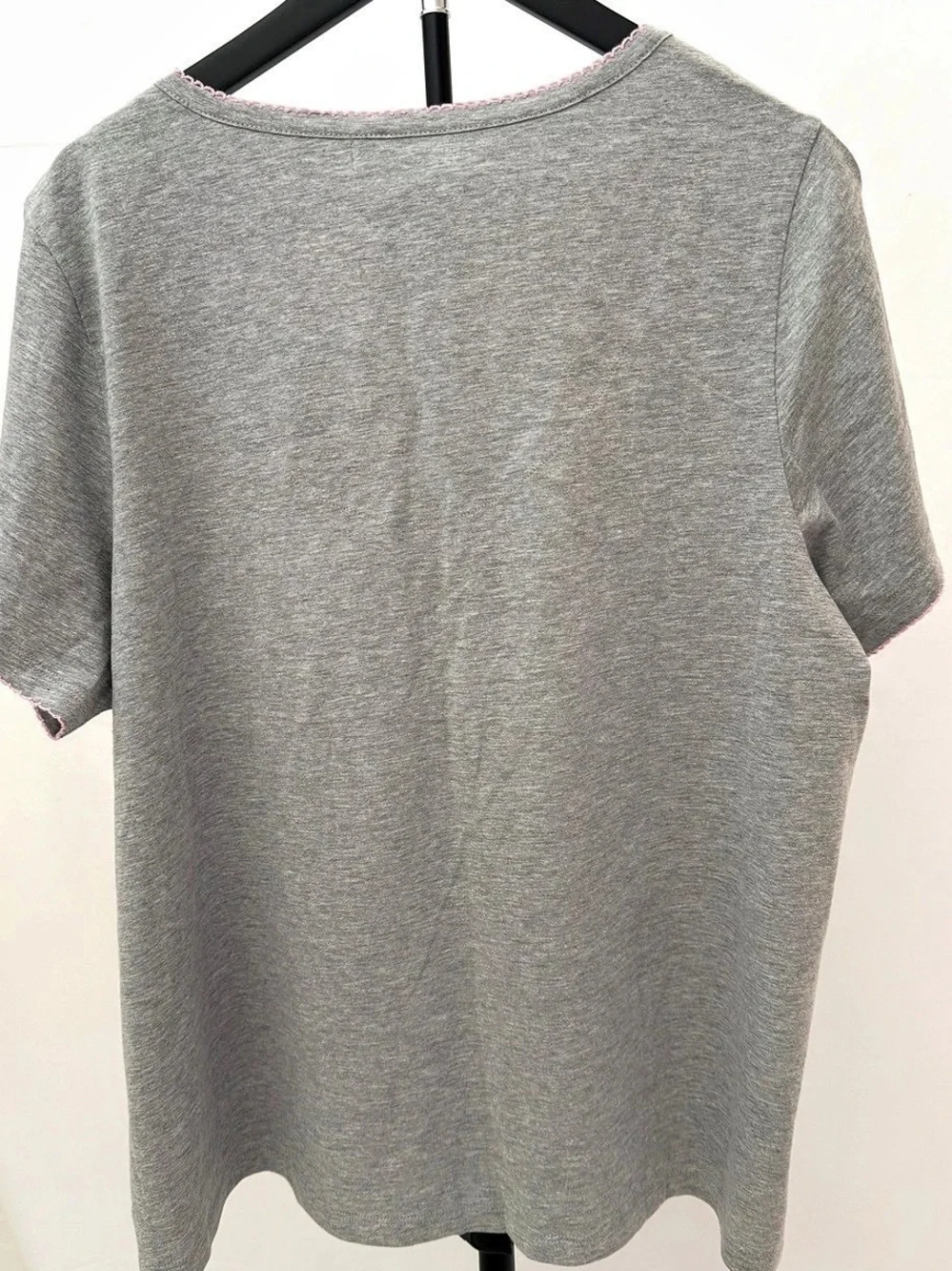Rene Rofe Animal Print Pajama Set Gray & Pink XL NWT